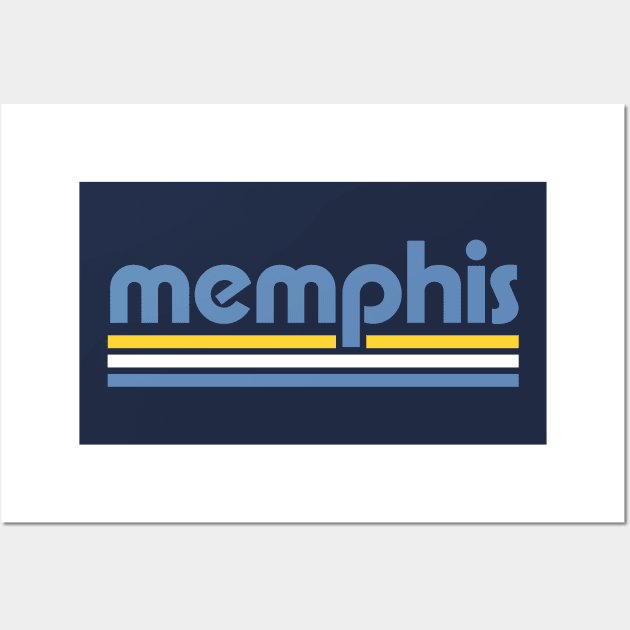 Retro Memphis Stripes Wall Art by Now Boarding